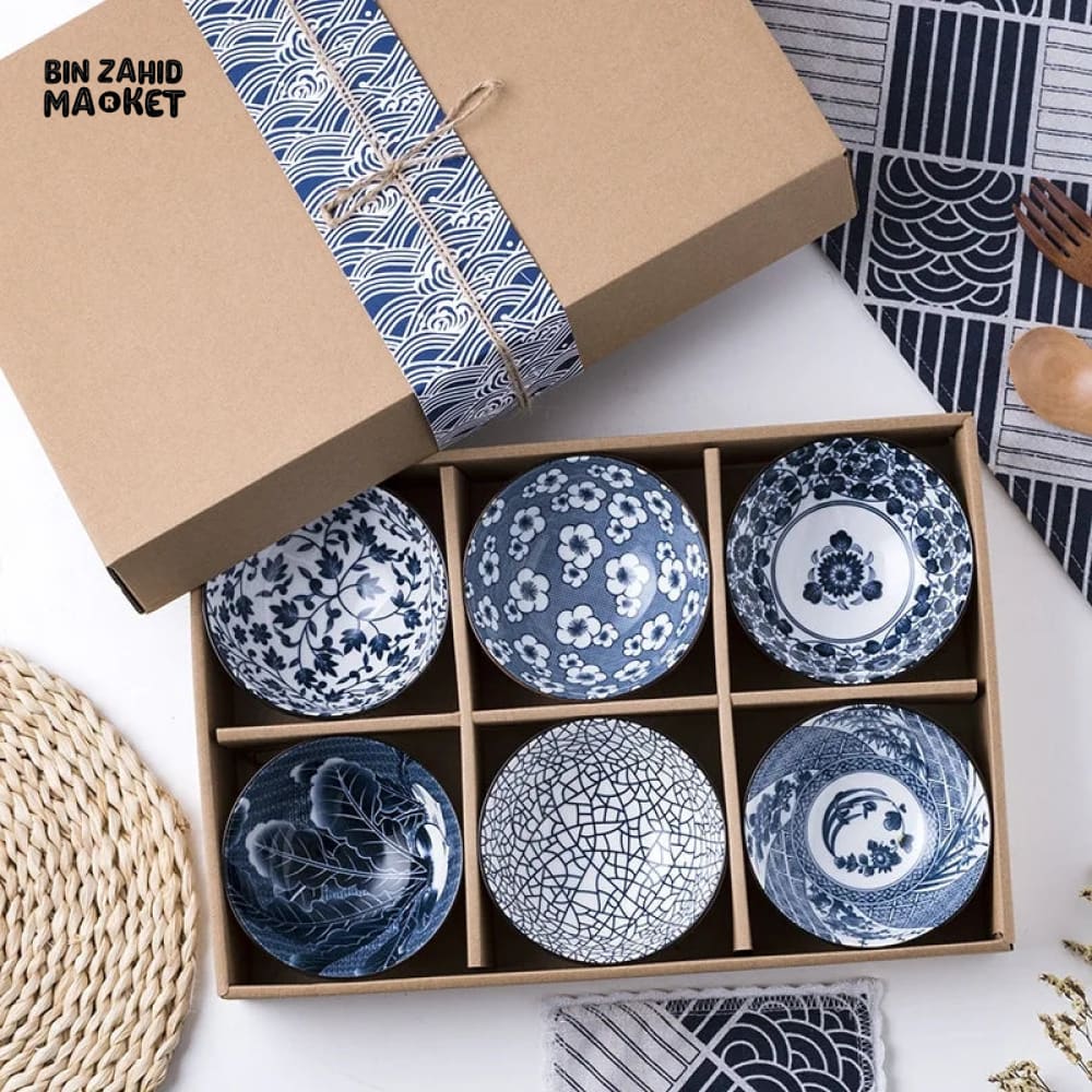 6 PIECES PORCELINE BOWL SET - THREE