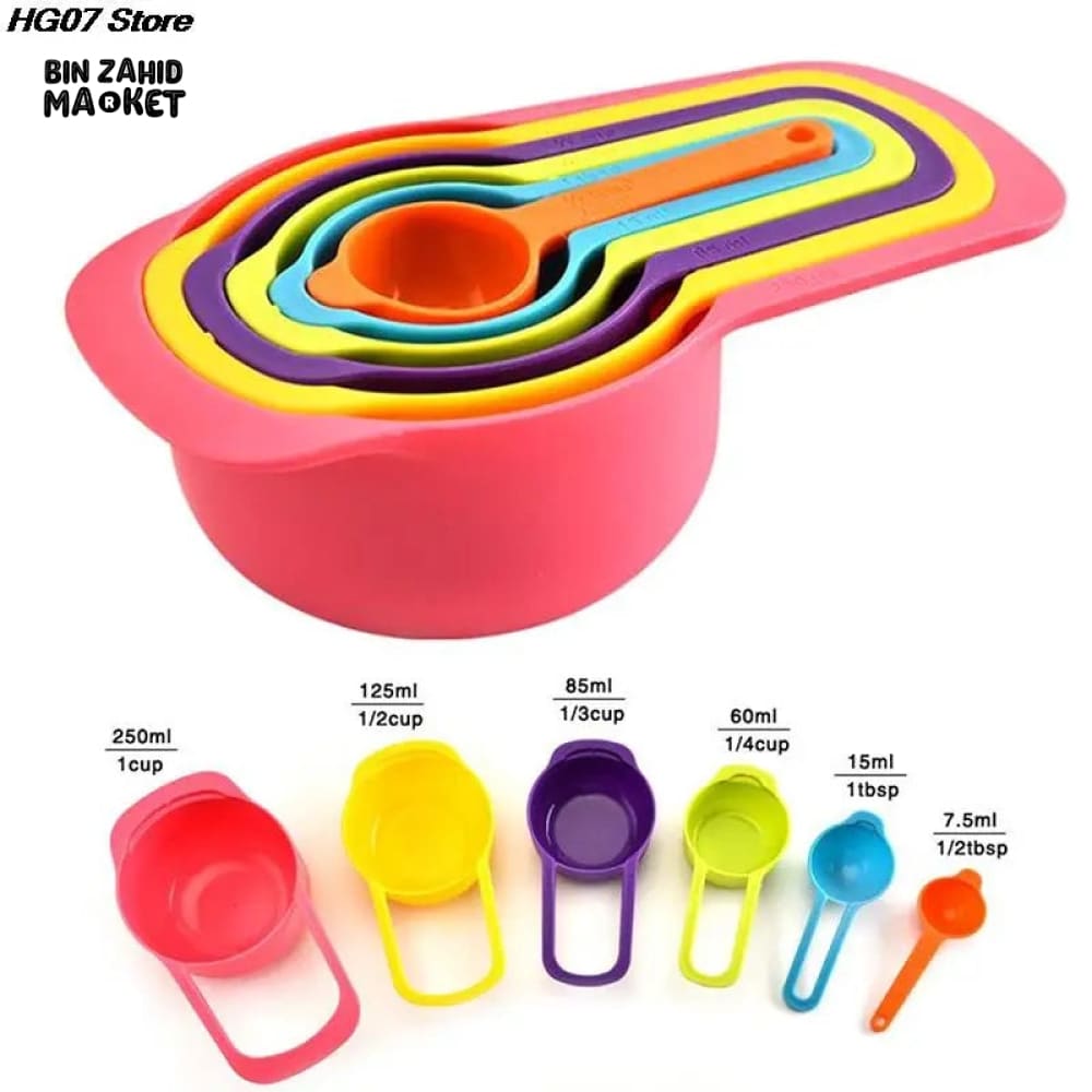 6 PIECES SET MEASURING CUP