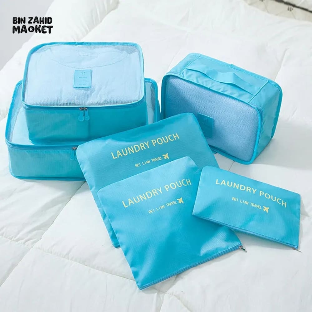6 PIECES TRAVEL BAG SET