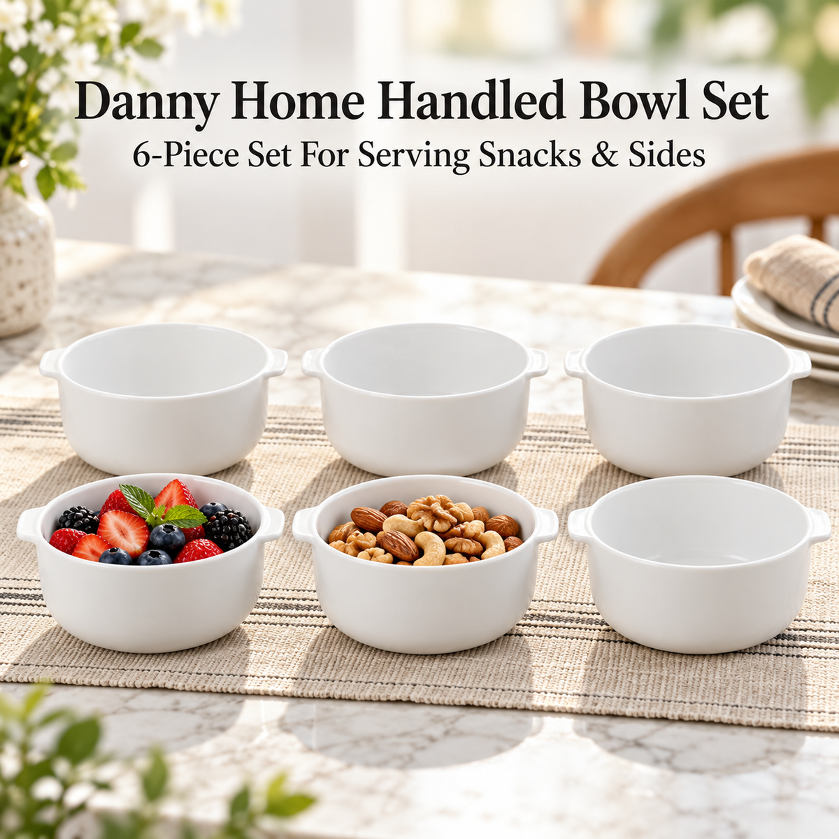 Danny Home 6 Piece Handled Bowl Set