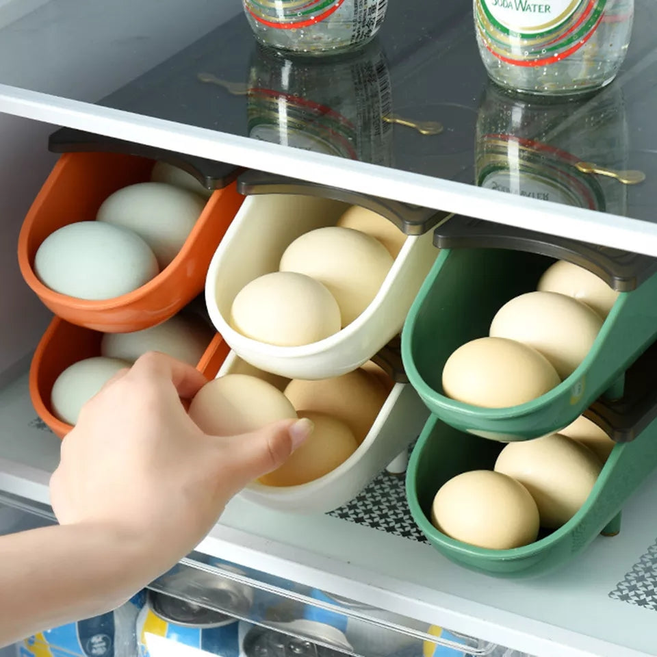 EGG STORAGE RACK WITH LID