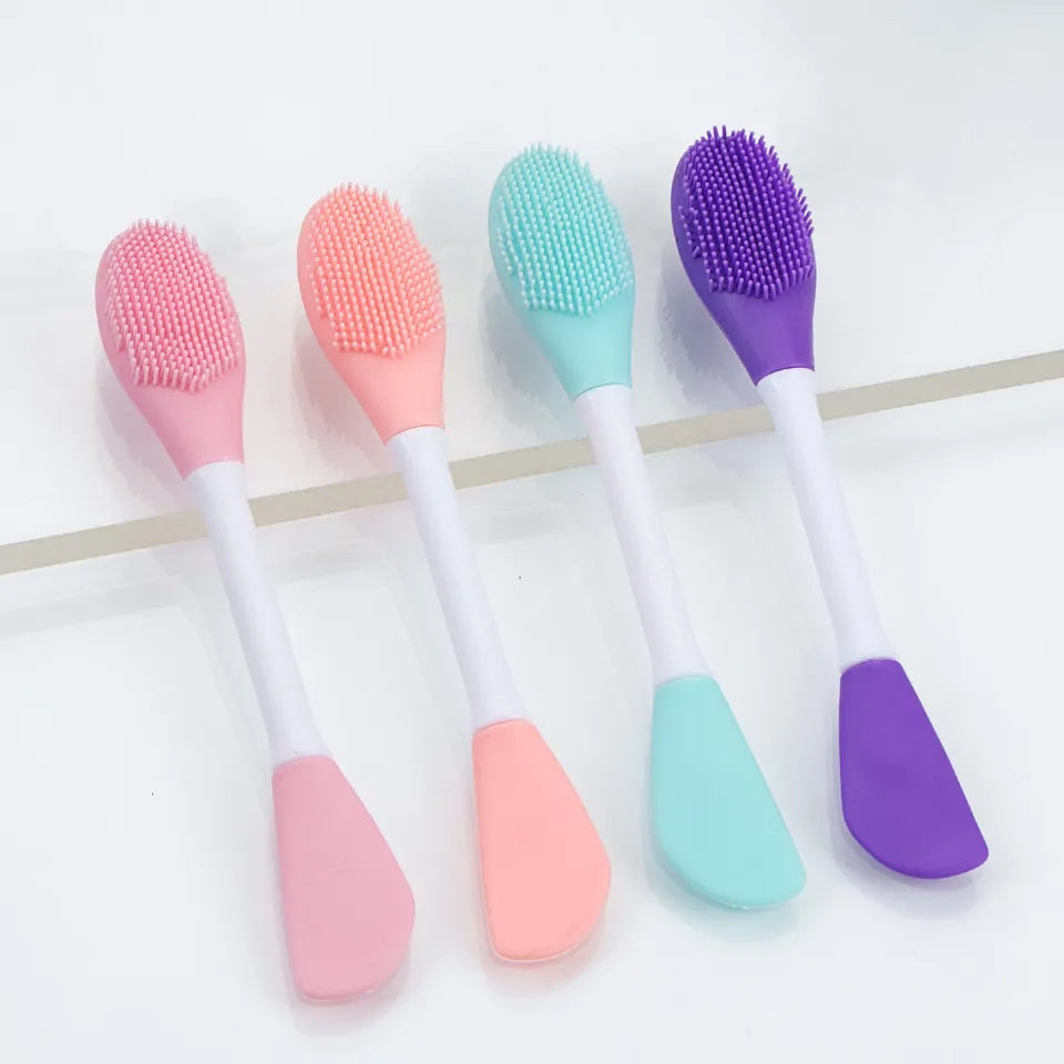 DUAL HEADED SILICONE MASK AND CLEANSING BRUSH