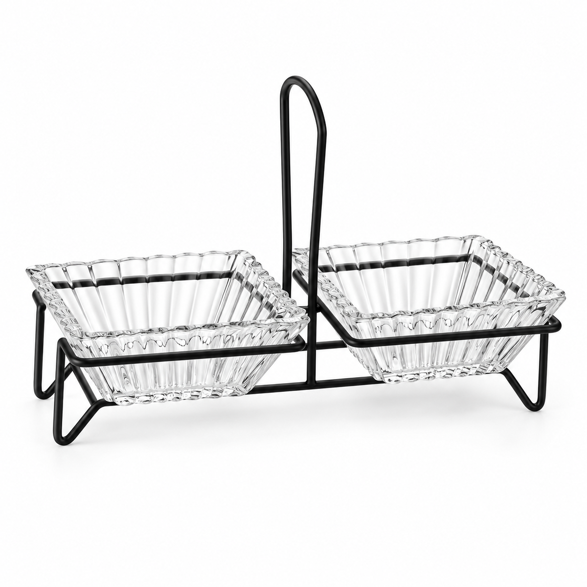 Danny Home Twin Serving Bowls With Stand - 250 ml