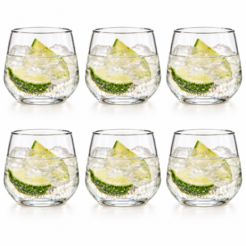 Danny Home 6 Piece Rounded Drinking Glass Set - 360 ml