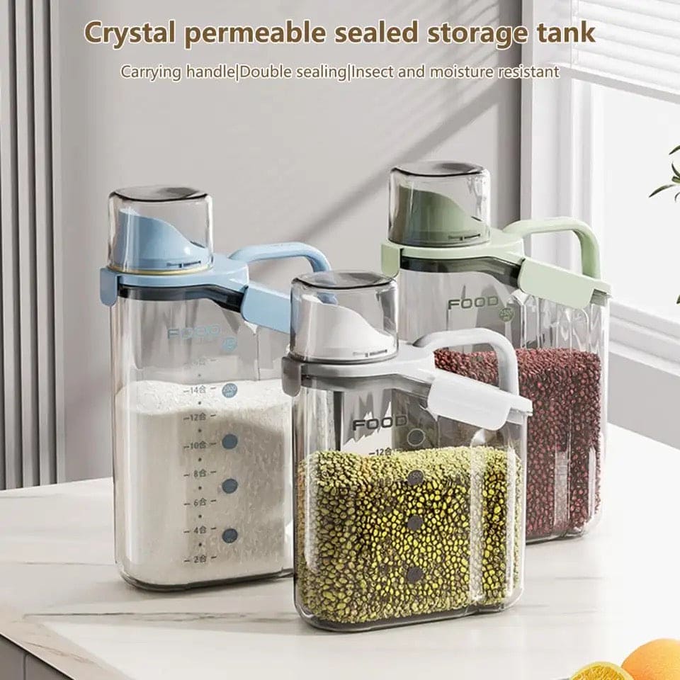 MOISTURE-PROOF CEREAL DISPENSER FOOD JAR