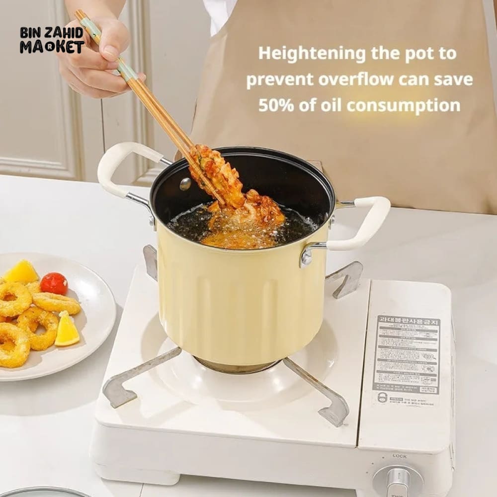 DEEP FRYING POT WITH STRAINER 3 LTRS