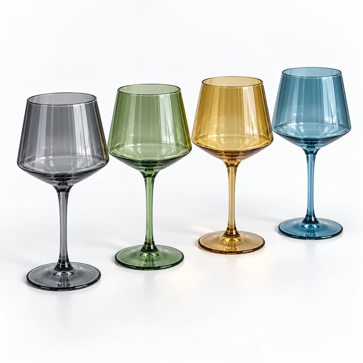 Danny Home 4 Piece Coloured Goblet Set - 450 ml