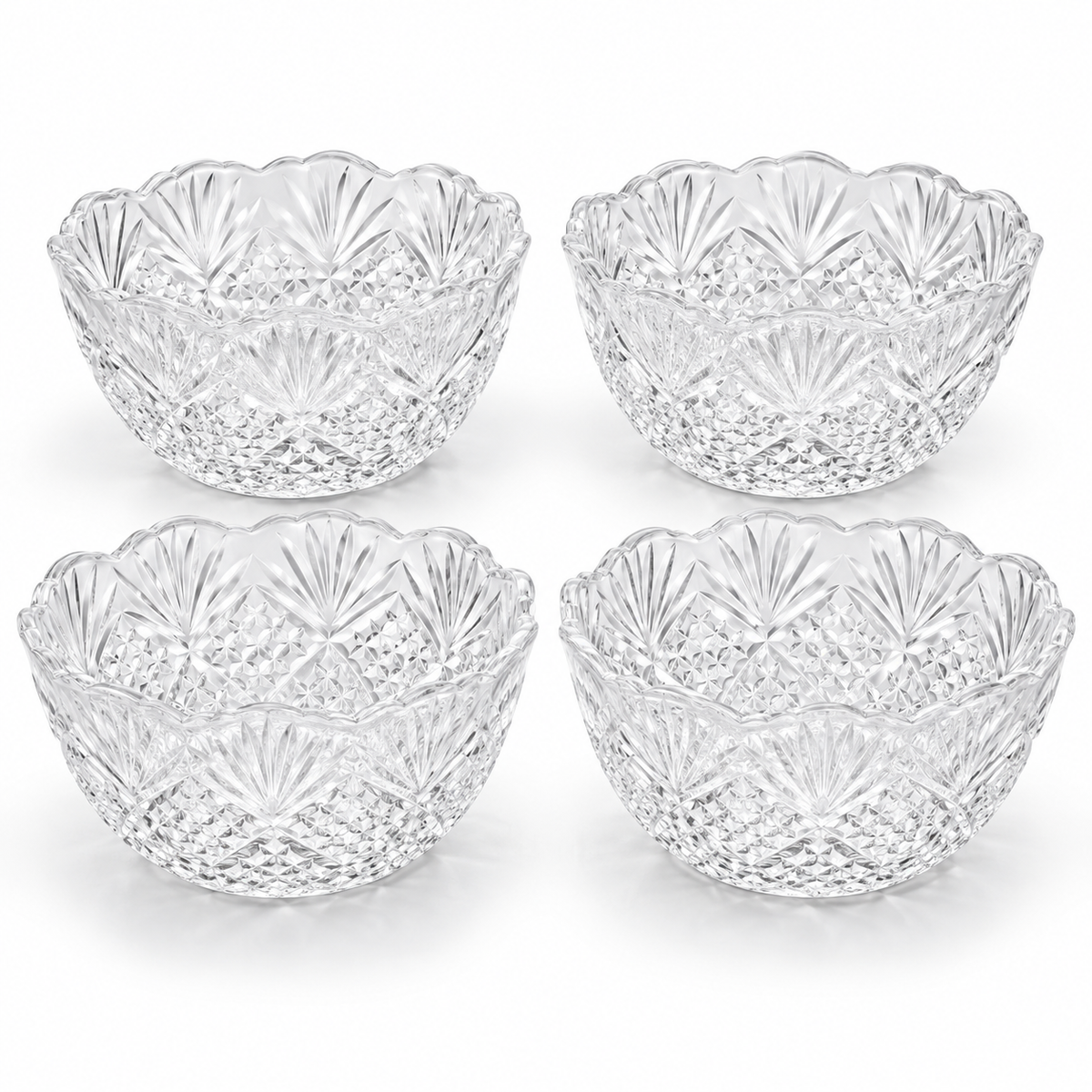 Danny Home 4 Piece Cut-Pattern Bowl Set