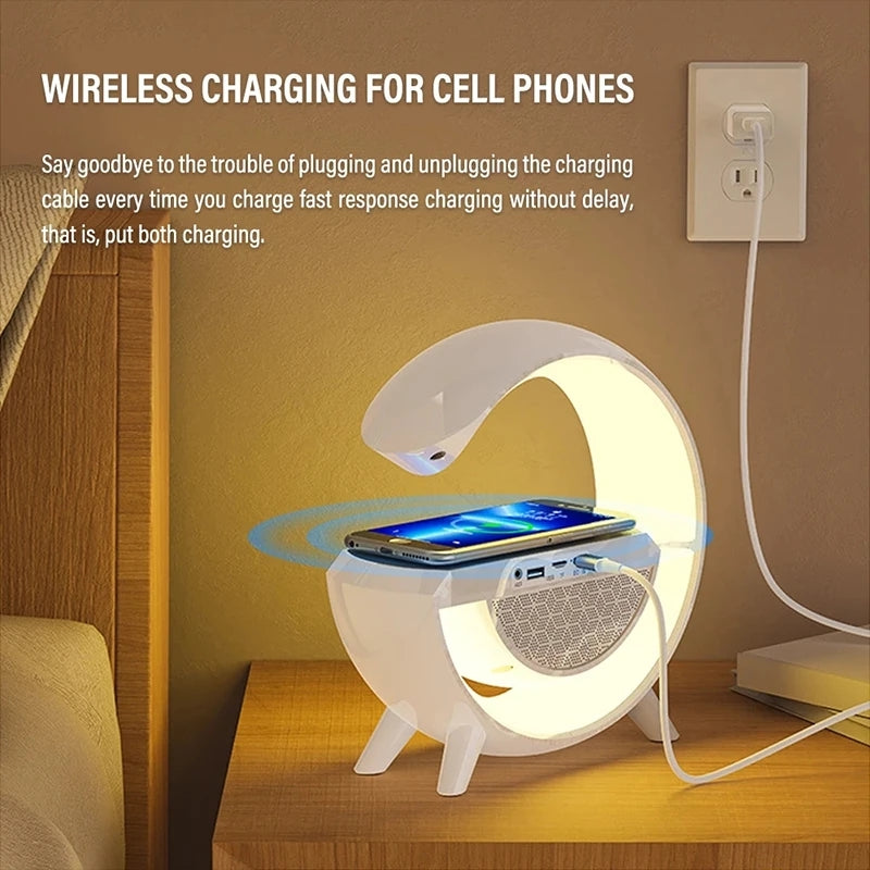 WIRELESS CHARGER + BLUETOOTH SPEAKER G-LAMP
