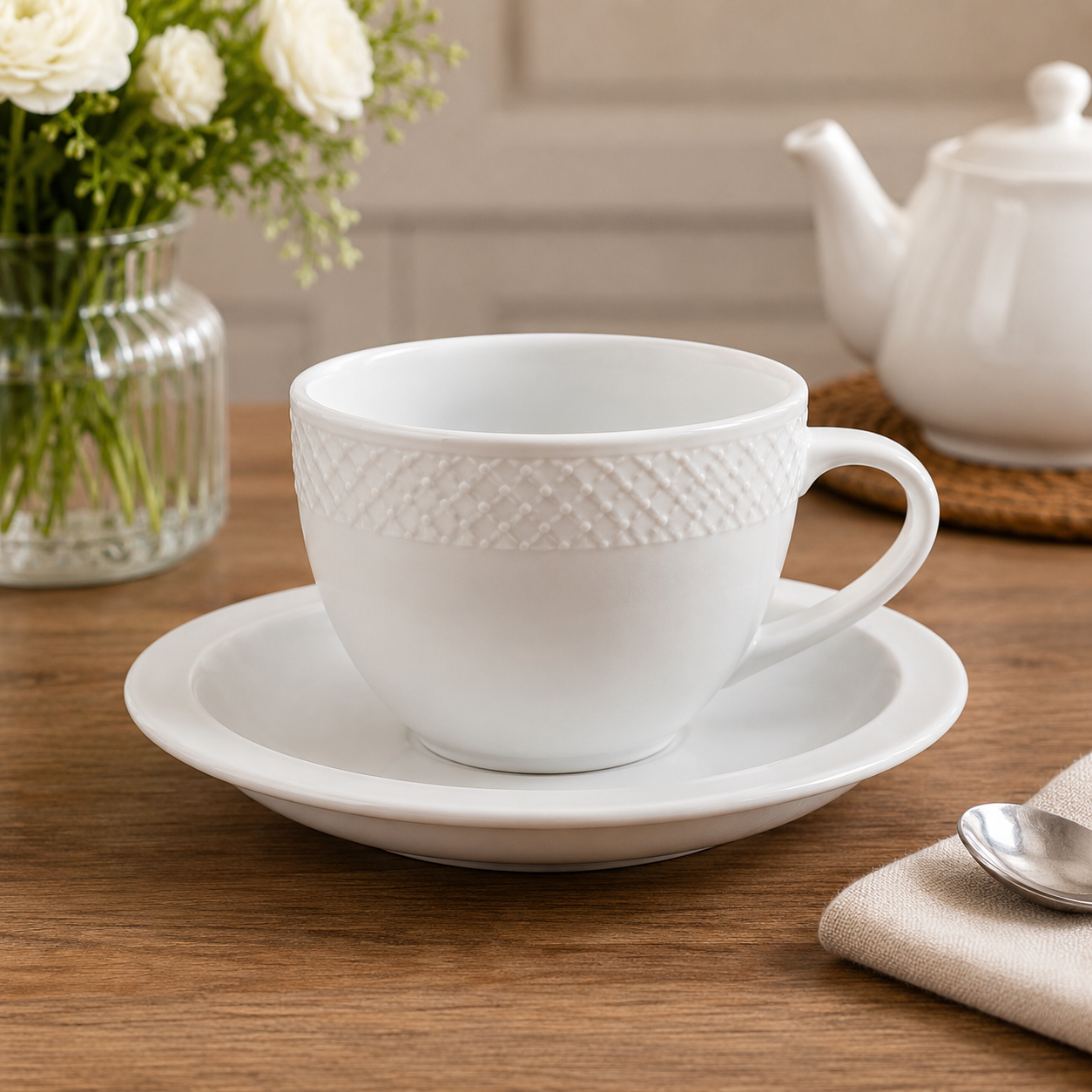 WINSOR ENGLAND CERAMIC TEA CUP & SAUCER SET