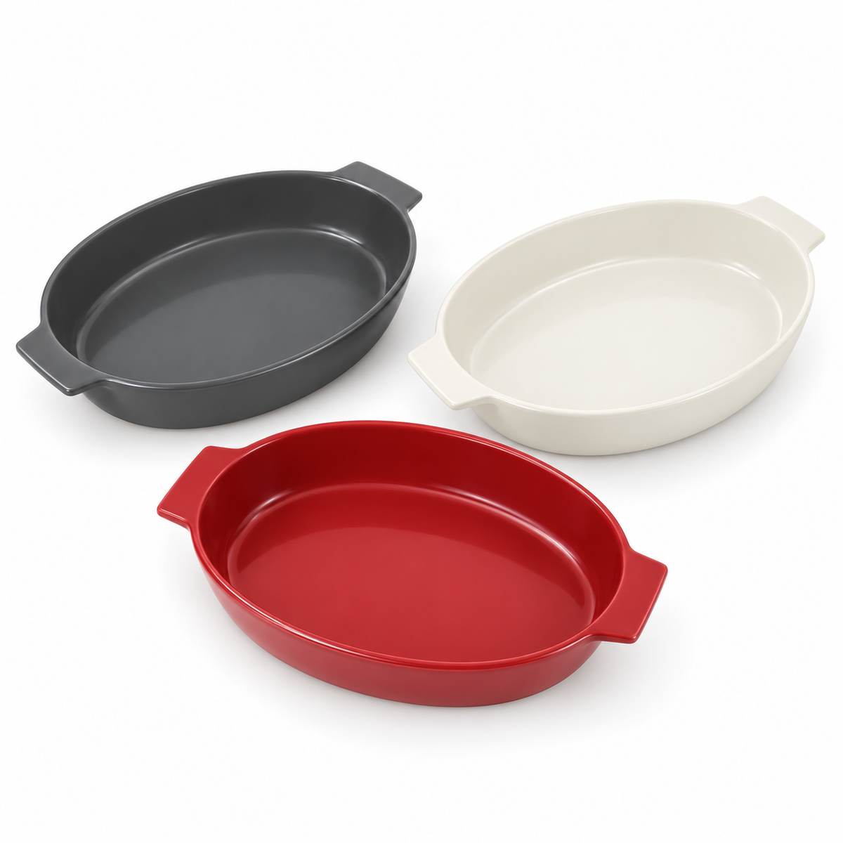 Danny Home 1 Piece Oval Handled Dish - 13 Inches