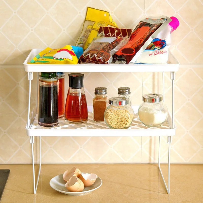 FOLDABLE KITCHEN STORAGE RACK