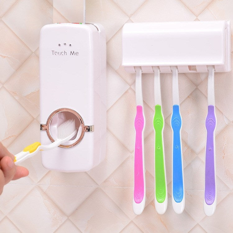 TOOTHPASTE DISPENSER WITH HOLDER