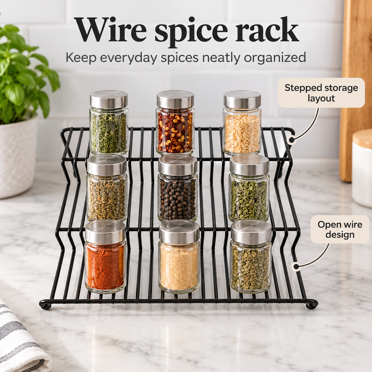 Danny Home Wire Spice Rack
