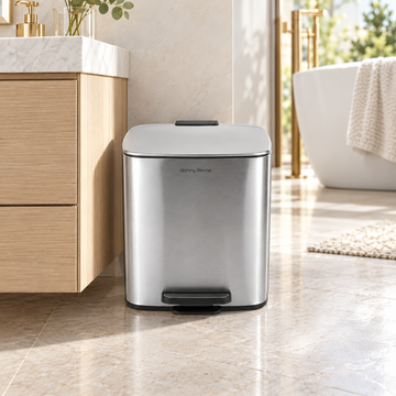 DANNY HOME SILVER PEDAL TRASH BIN