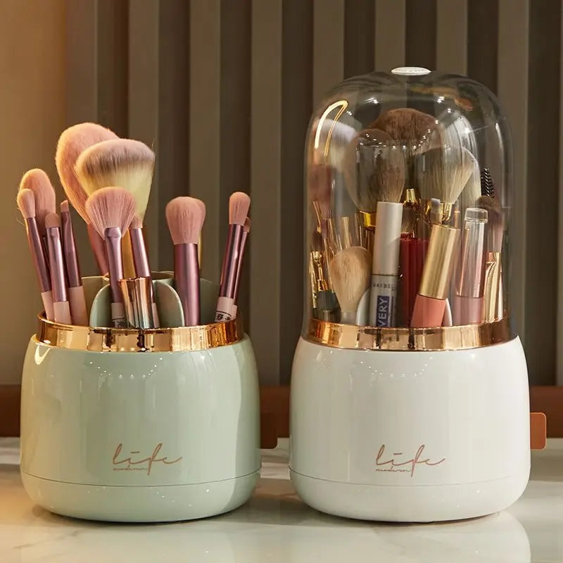 LUXOR ROTATING MAKEUP BRUSH ORGANIZER