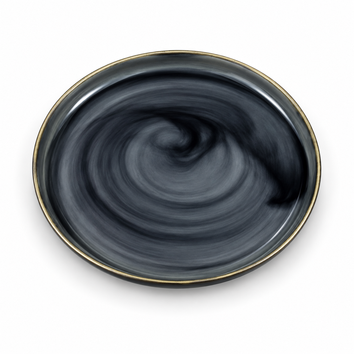 Danny Home Smoky Swirl Plate - 10.5 Inches