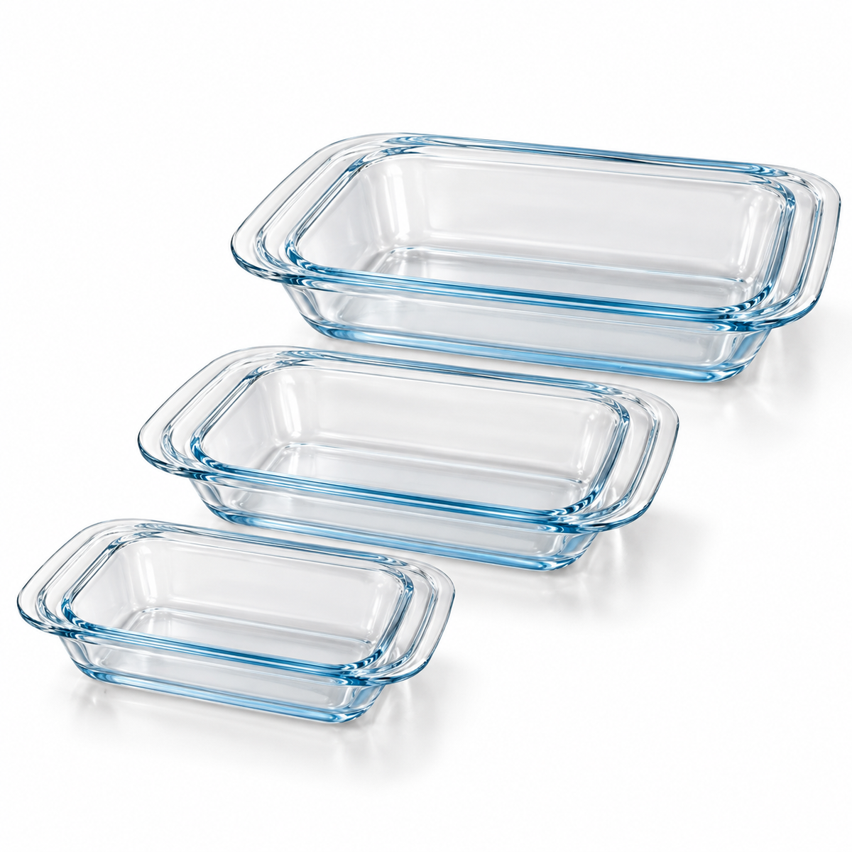 Danny Home 3-Piece Glass Oven Dish Set