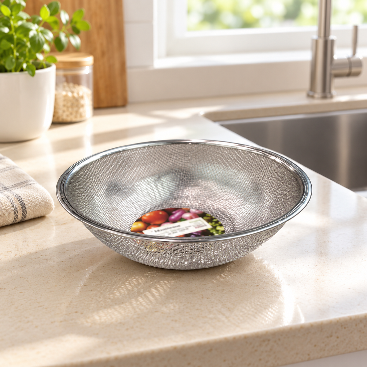 Danny Home Mesh Strainer Bowl - 22.5cm