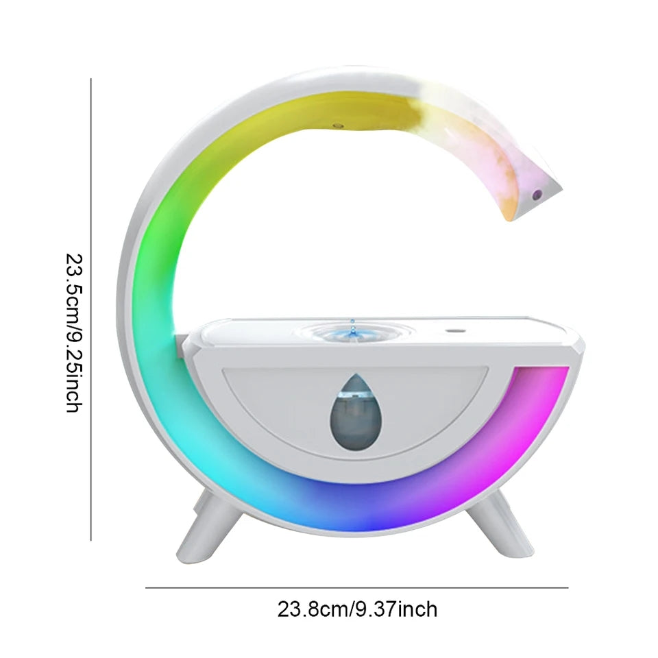 WATER DROPLET AIR HUMIDIFIER WITH LAMP