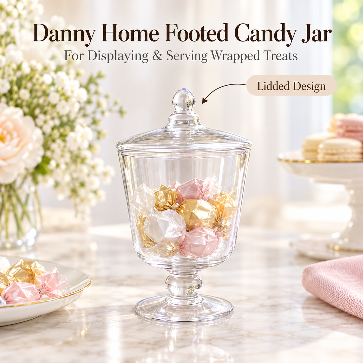 Danny Home Footed Candy Jar
