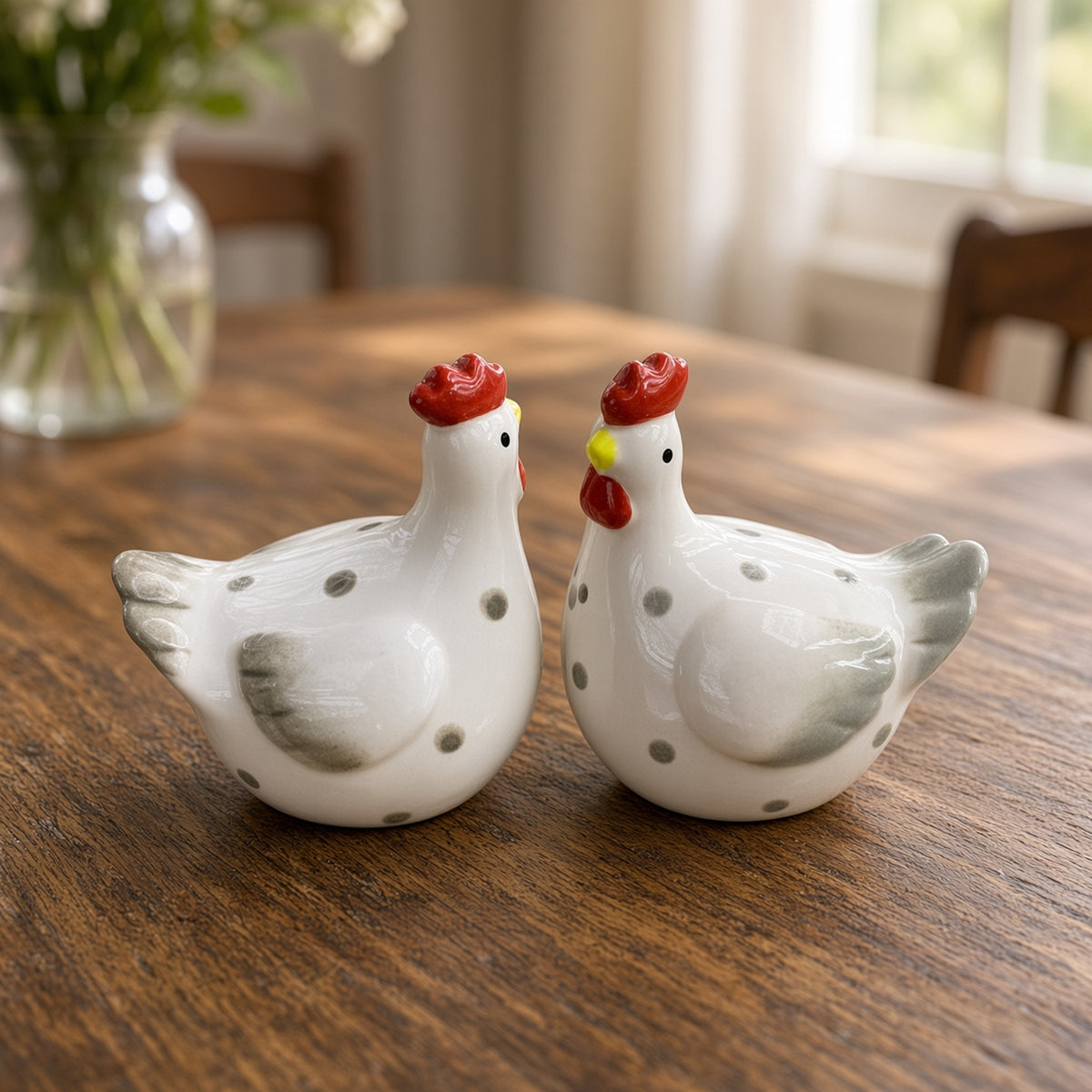 Kitchlux Ceramic Salt and Pepper Shakers - Chicken
