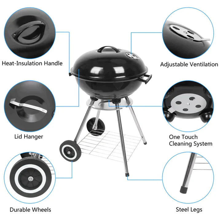 APPLE CHARCOAL STOVE BARBEQUE GRILL