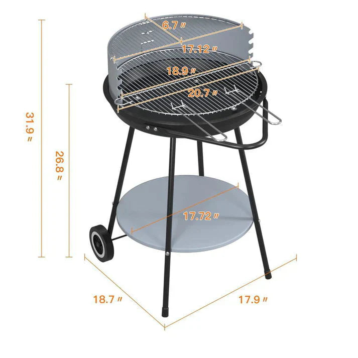 ROUND OPEN BARBEQUE GRILL