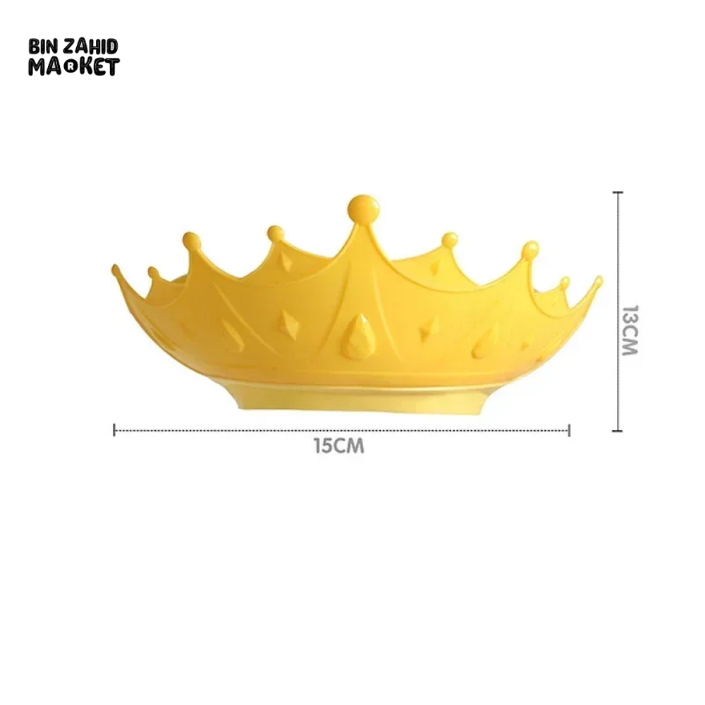 ADJUSTABLE CHILDREN SHAMPOO CAP CROWN BABY SHOWER CAP PROTECTS EARS & EYES