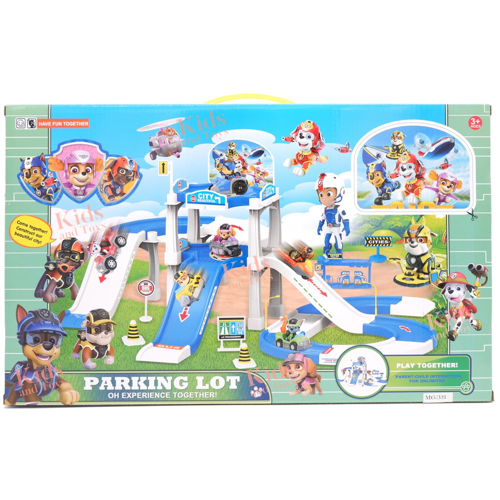 ANIMAL PARKING LOT AMUSEMENT PARK PLAY SET