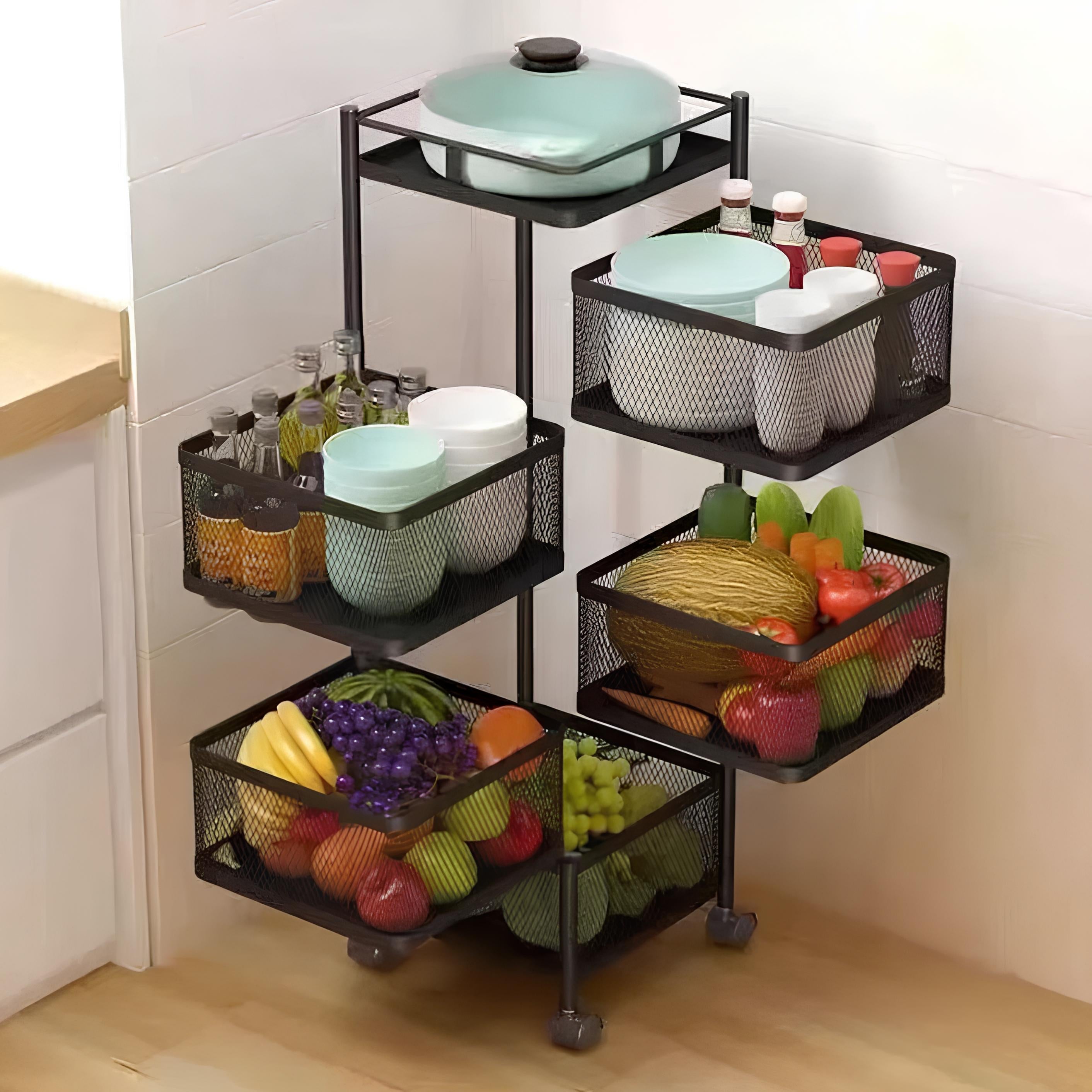 PREMIUM SQUARE METAL TROLLEY