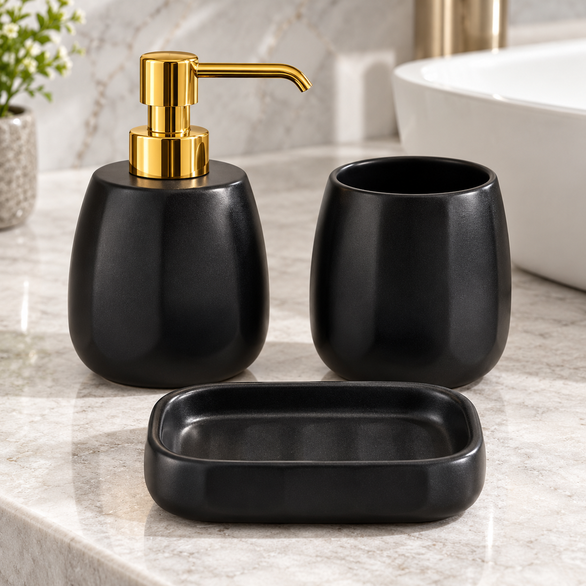 Danny Home 3 Piece Bathroom Accessory Set