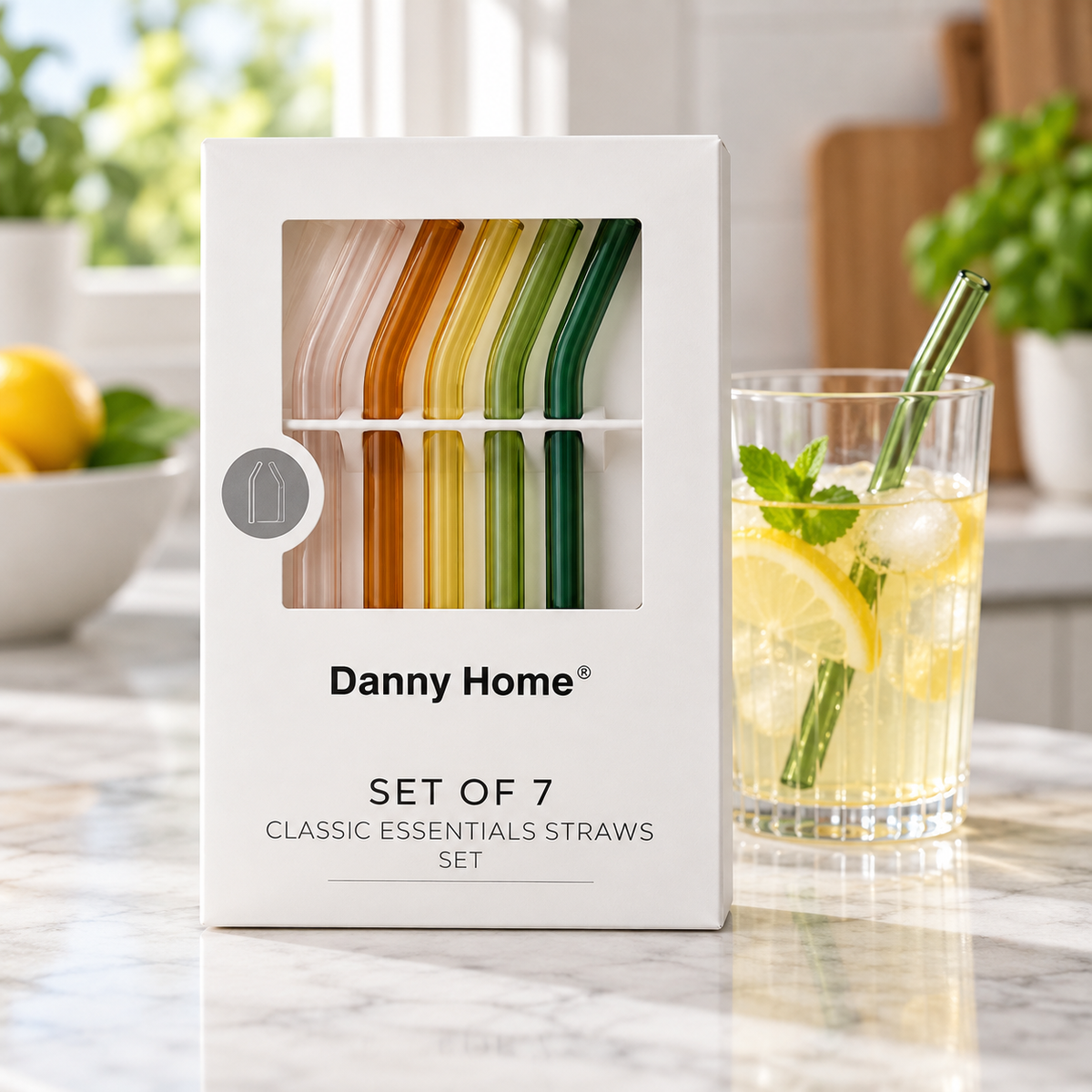 Danny Home 7 Piece Drinking Straw Set