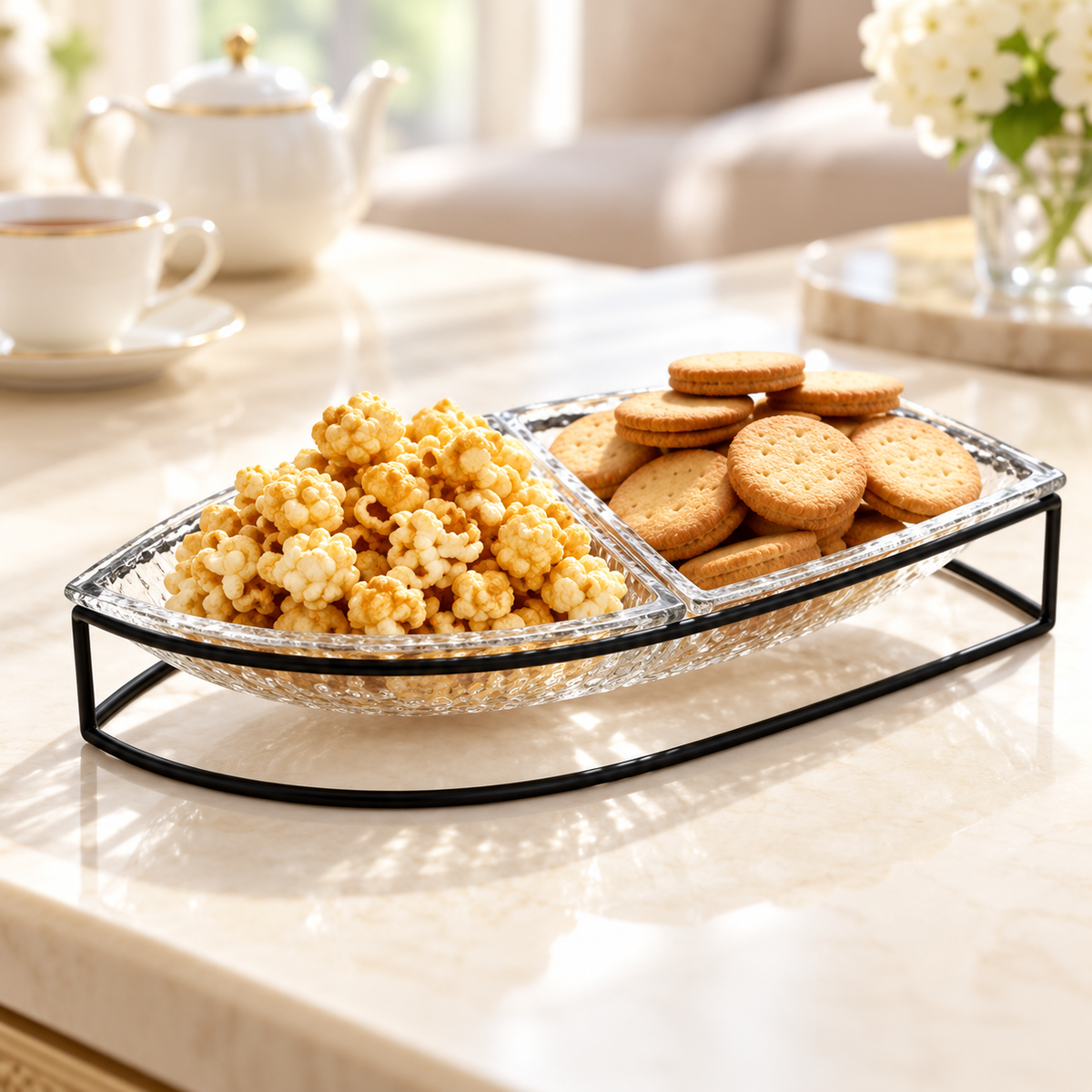 Danny Home Divided Serving Dish With Stand