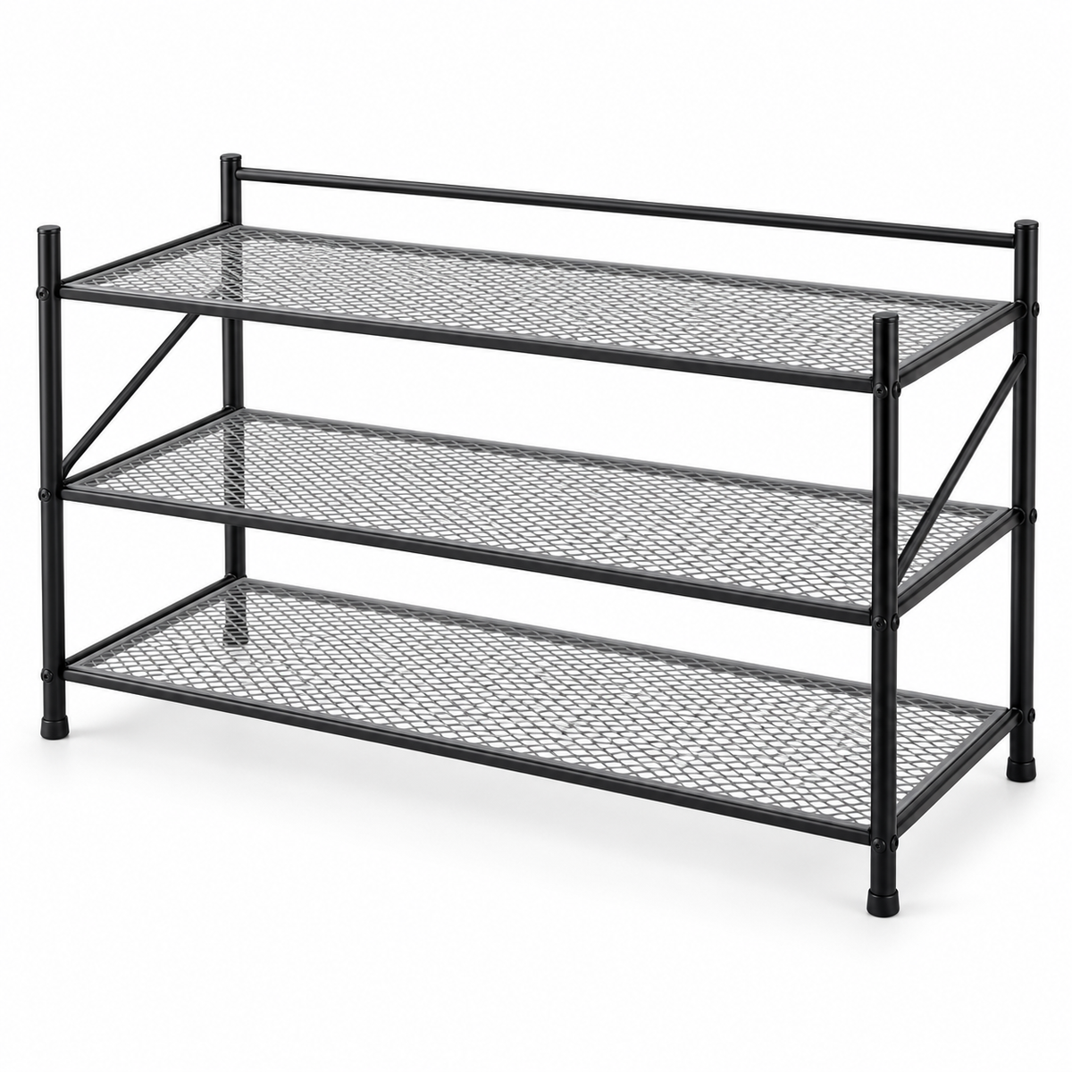Danny Home 3-Tier Collapsible Shoe Rack - 70x24x51cm
