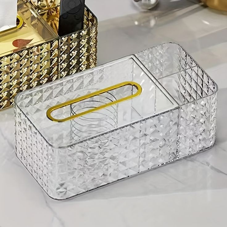 MODERN ACRYLIC DESKTOP TISSUE BOX