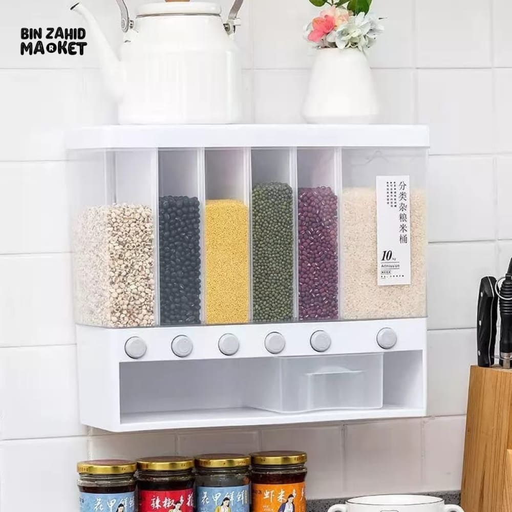 6IN1 WALL MOUNTED CEREAL DISPENSER