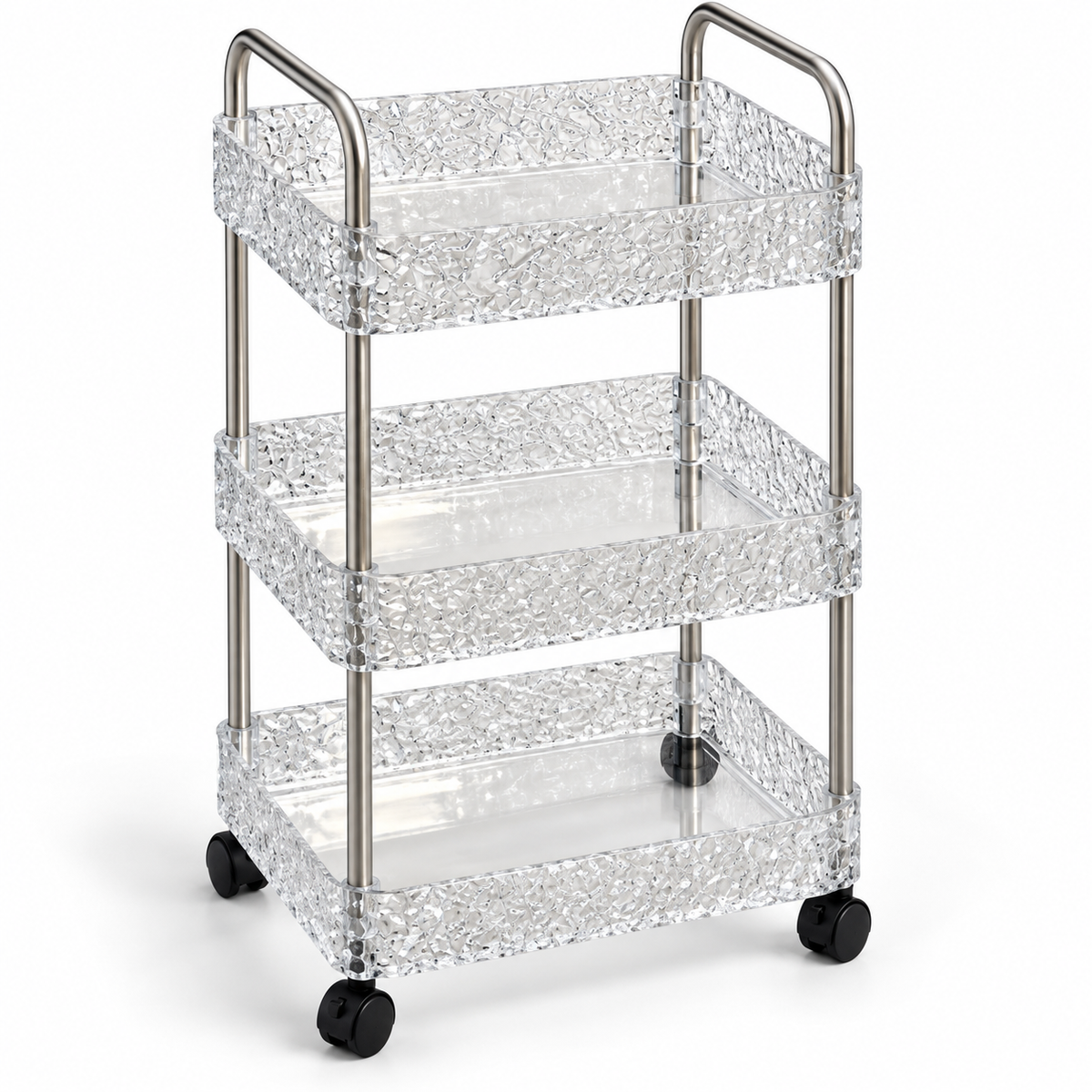 Acrylic 3-Tier Bathroom Storage Rack