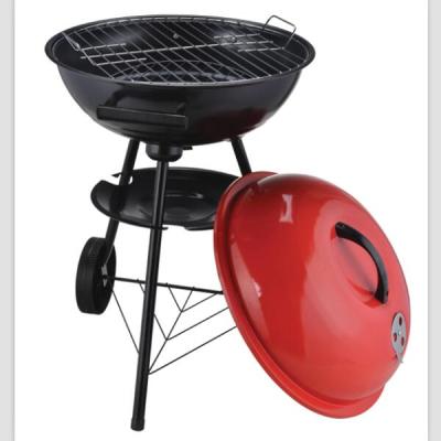 PORTABLE ROUND BARBEQUE GRILL WITH TYRES