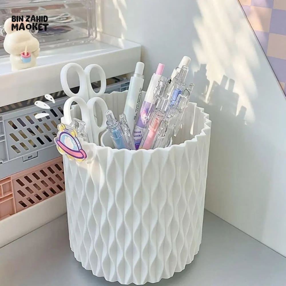 ROTATING COMETIC BRUSH HOLDER ORGANIZER