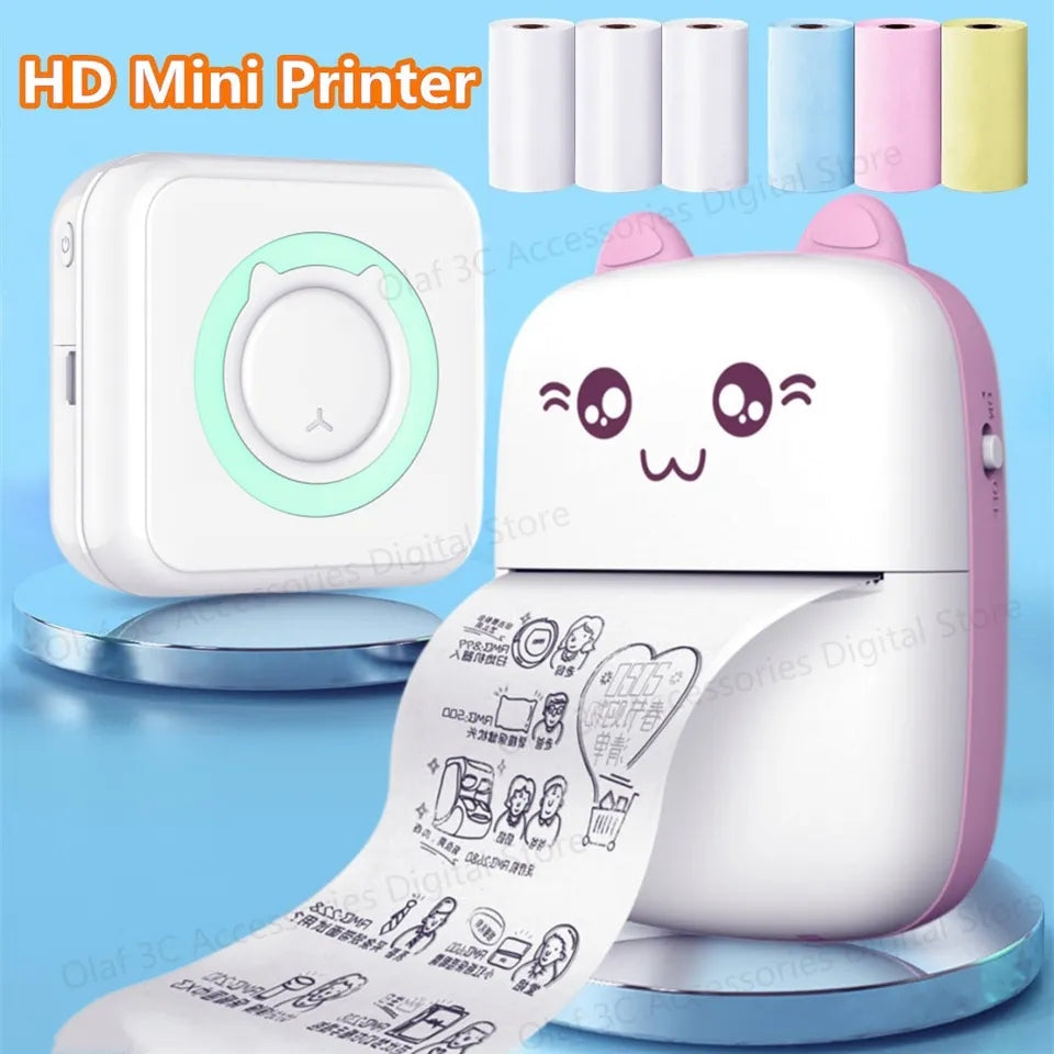 MINI KITTY USB RECHARGEABLE INKLESS PRINTER