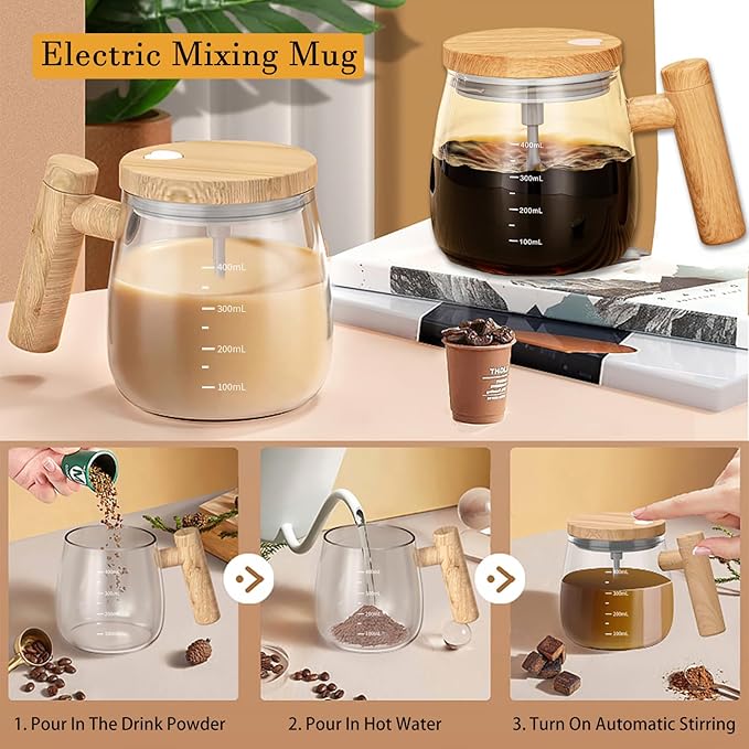 SELF STIRRING ELECTRIC MIXING CUP