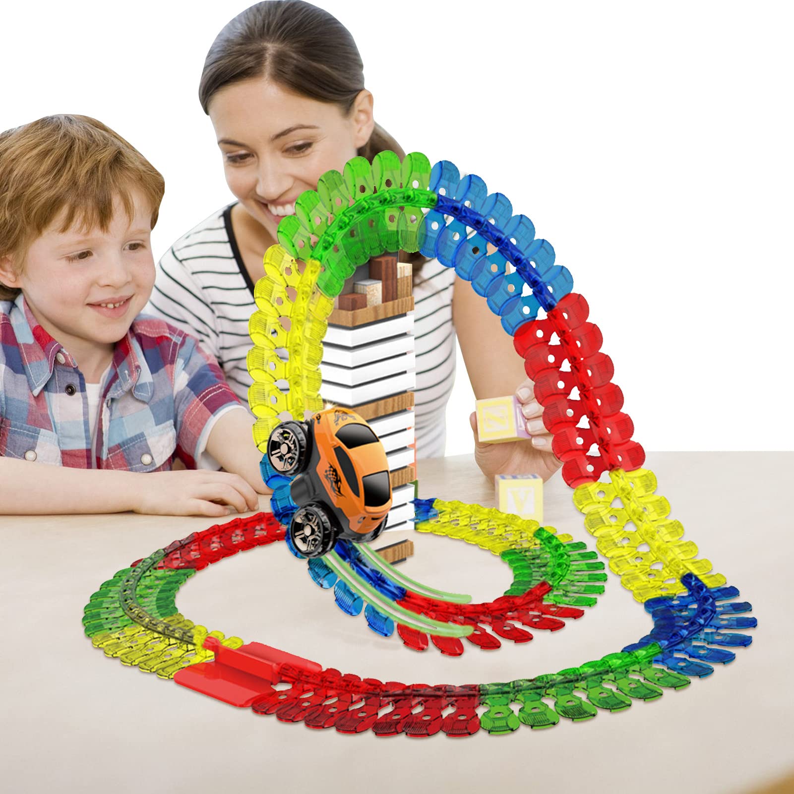 ANTI-GRAVITY PUZZLE ROLLER COASTER TOY
