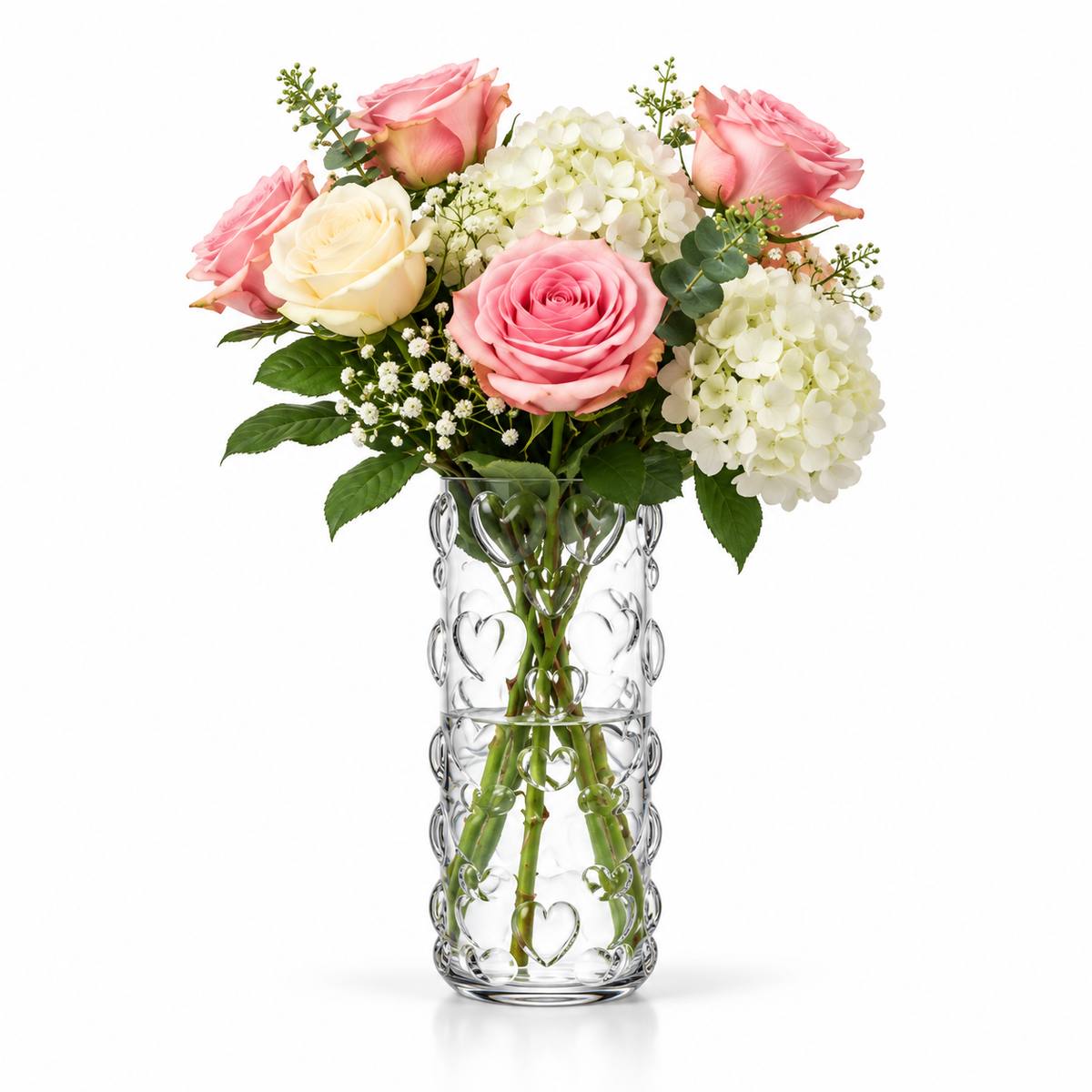 Danny Home Clear Bubble Vase - 12x6.1x28.1cm
