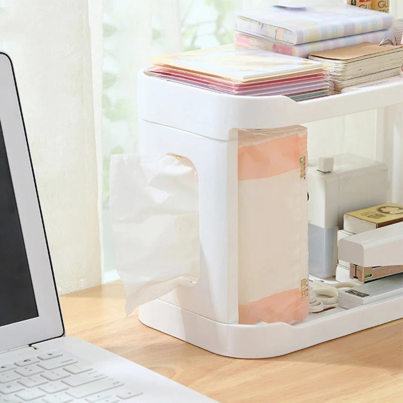 DESKTOP DOUBLE LAYER STORAGE RACK