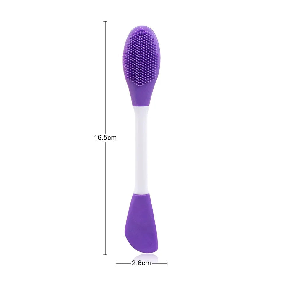 DUAL HEADED SILICONE MASK AND CLEANSING BRUSH