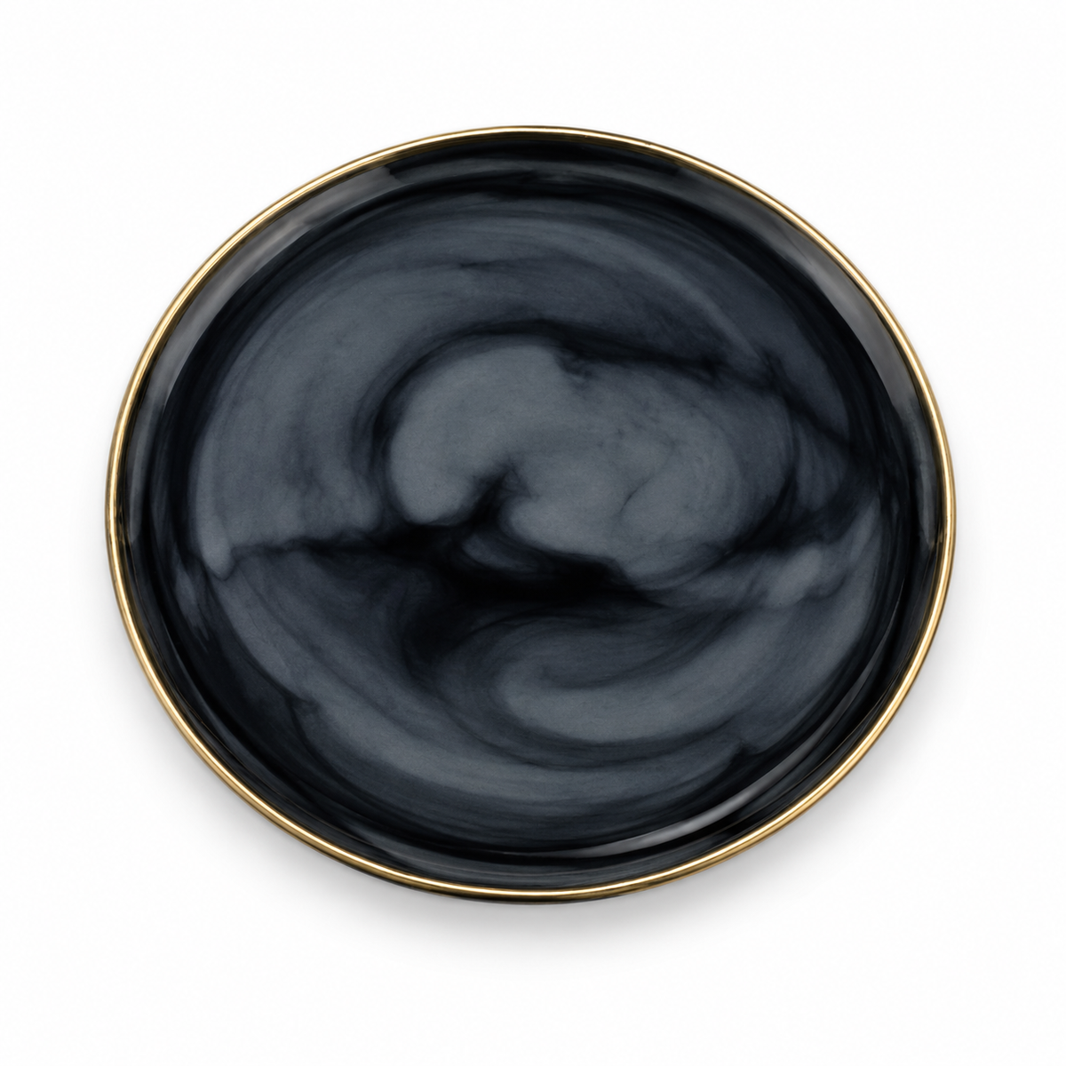 Danny Home Gold Rim Plate - 8 Inches