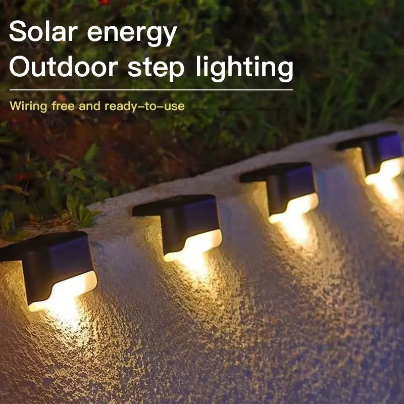 PACK OF 4 WATER PROOF OUTDOOR STAIRS SOLAR LED