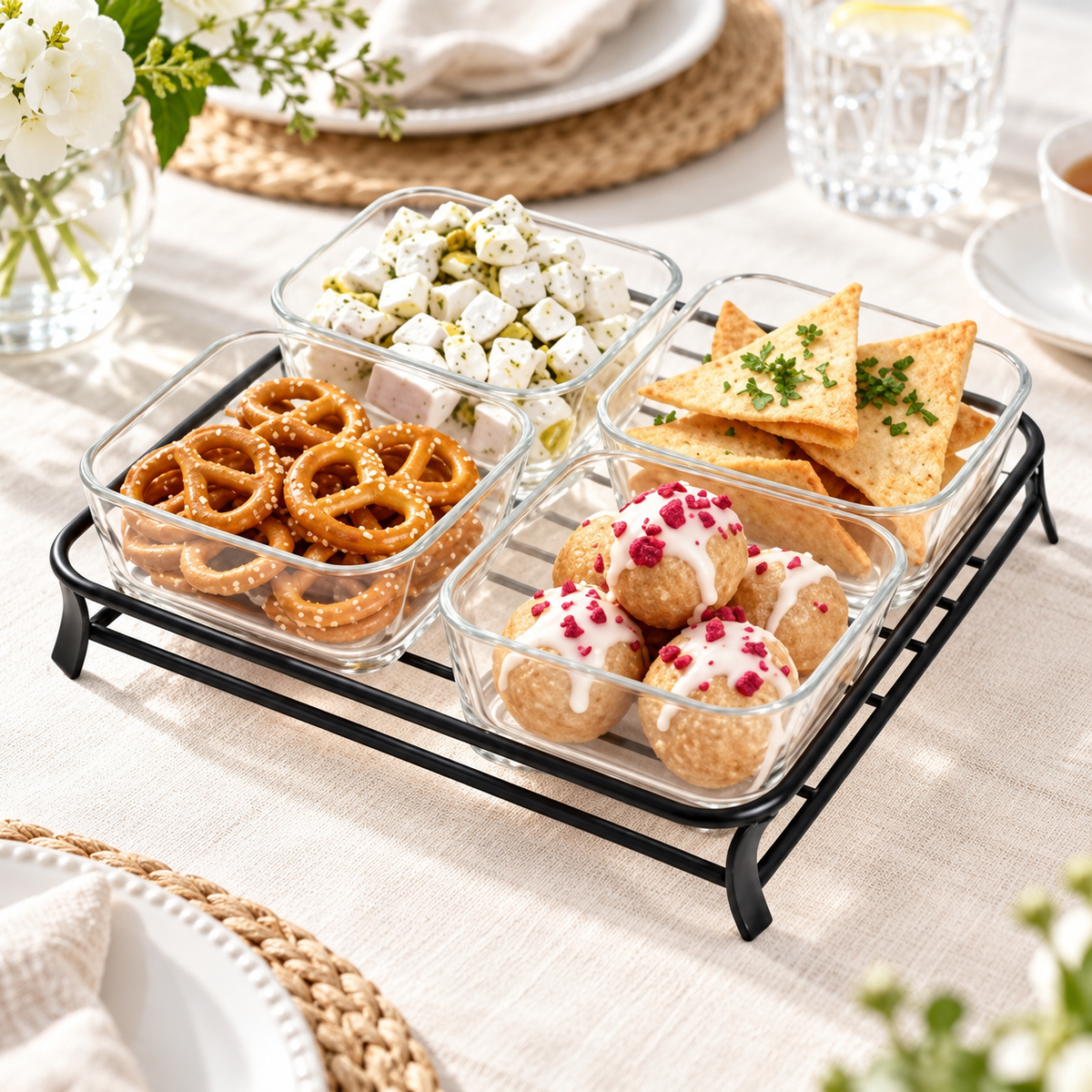 Danny Home Serving Bowl Set With Stand