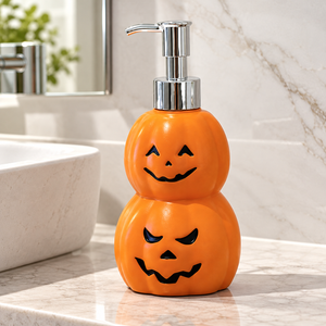 MIMO PVC Resin Soap Dispenser - Stacked Pumpkins